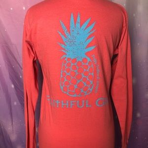 Simply southern blue pineapple long sleeve small